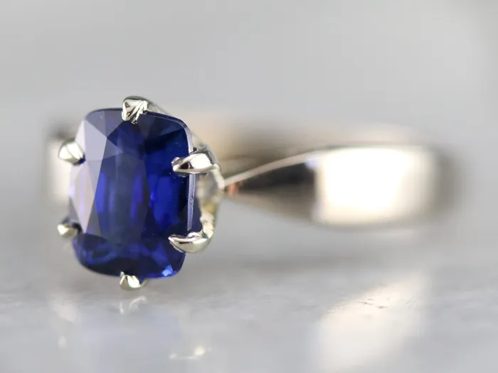 Market Square Jewelers Rings Sapphire White Gold Solitaire Engagement Ring Market Square Jewelers Rings Sapphire White Gold Solitaire Engagement Ring