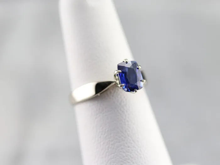 Market Square Jewelers Rings Sapphire White Gold Solitaire Engagement Ring Market Square Jewelers Rings Sapphire White Gold Solitaire Engagement Ring