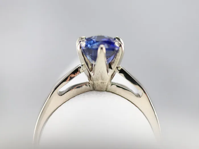 Market Square Jewelers Rings Sapphire White Gold Solitaire Engagement Ring Market Square Jewelers Rings Sapphire White Gold Solitaire Engagement Ring