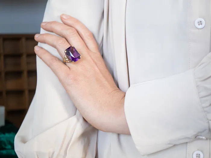 Market Square Jewelers Rings Stunning Yellow Gold Amethyst Solitaire Cocktail Ring Market Square Jewelers Rings Stunning Yellow Gold Amethyst Solitaire Cocktail Ring