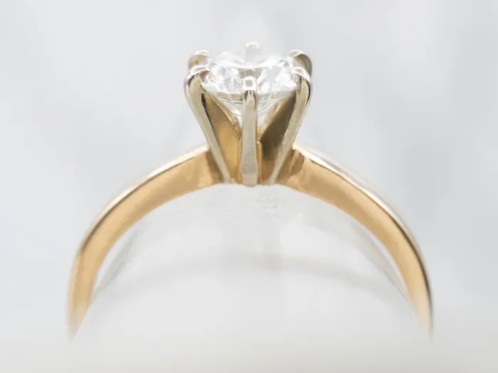 Market Square Jewelers Rings Two Tone Gold Diamond Solitaire Engagement Ring Market Square Jewelers Rings Two Tone Gold Diamond Solitaire Engagement Ring