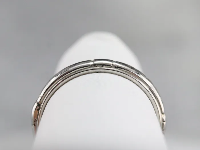Market Square Jewelers Rings Vintage 18K White Gold Wedding Band Market Square Jewelers Rings Vintage 18K White Gold Wedding Band