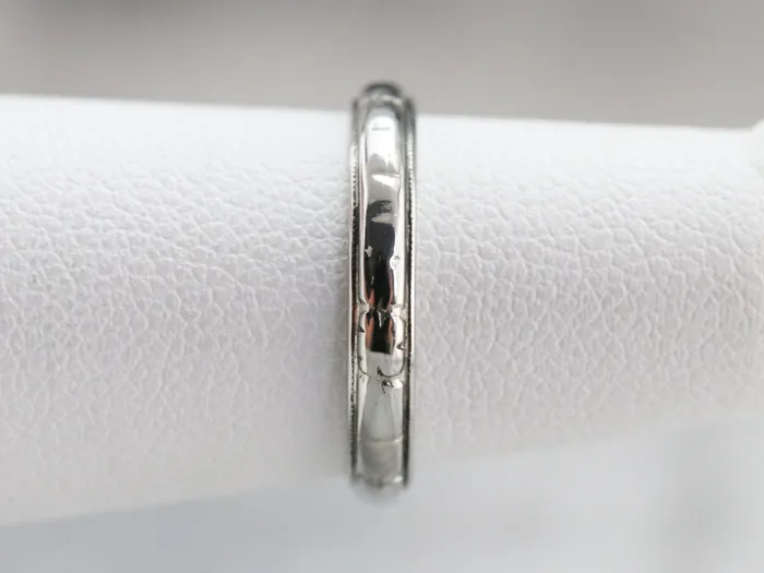 Market Square Jewelers Rings Vintage 18K White Gold Wedding Band Market Square Jewelers Rings Vintage 18K White Gold Wedding Band