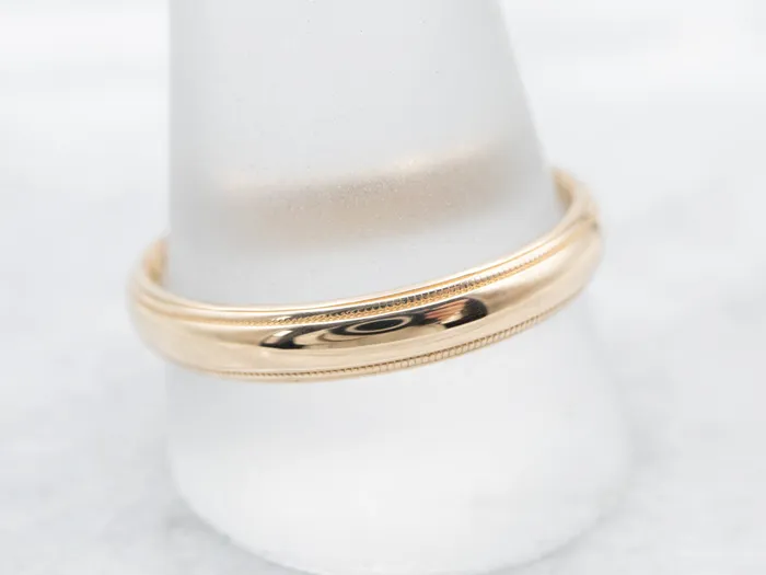 Market Square Jewelers Rings Vintage Gold Milgrain Edge Band Market Square Jewelers Rings Vintage Gold Milgrain Edge Band