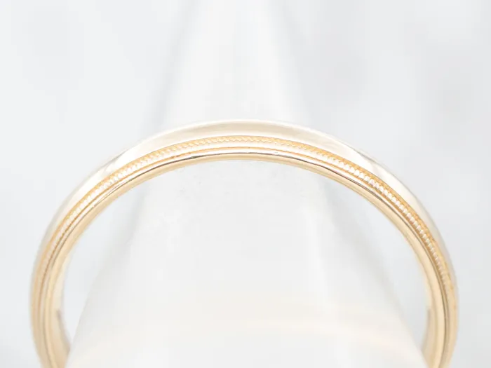 Market Square Jewelers Rings Vintage Gold Milgrain Edge Band Market Square Jewelers Rings Vintage Gold Milgrain Edge Band