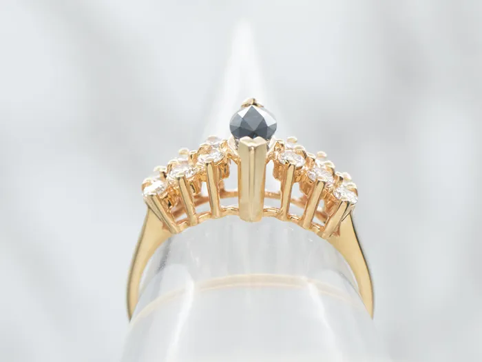 Market Square Jewelers Rings Yellow Gold Marquise Cut Sapphire Ring with Diamond Accents Market Square Jewelers Rings Yellow Gold Marquise Cut Sapphire Ring with Diamond Accents