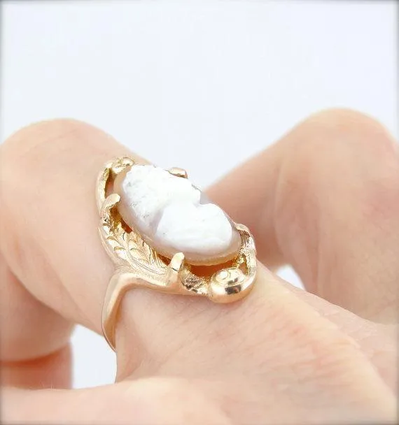 Market Square Jewelers Rose Gold Art Nouveau and Fine Shell Cameo Ring Rings Market Square Jewelers Rose Gold Art Nouveau and Fine Shell Cameo Ring Rings
