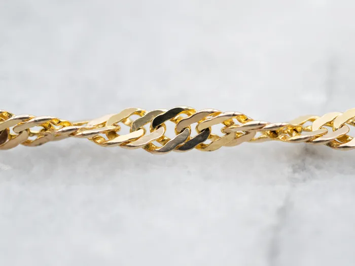 Market Square Jewelers Yellow Gold Twisted Curb Chain PreStyled Sets Market Square Jewelers Yellow Gold Twisted Curb Chain PreStyled Sets