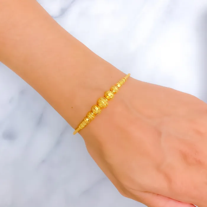 Minimalist Radiant 22k Gold Bangle Bracelet Andaaz Jewelers Bracelets