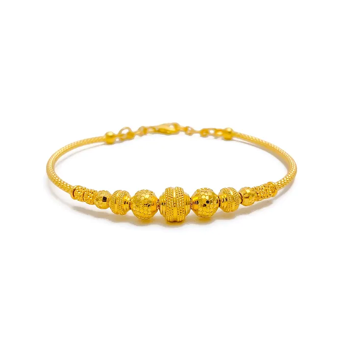 Minimalist Radiant 22k Gold Bangle Bracelet Andaaz Jewelers Bracelets