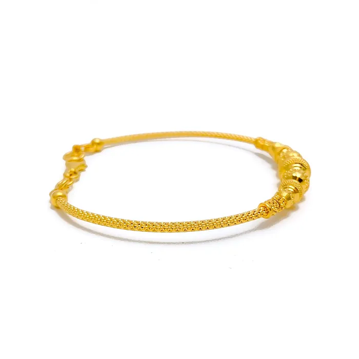 Minimalist Radiant 22k Gold Bangle Bracelet Andaaz Jewelers Bracelets