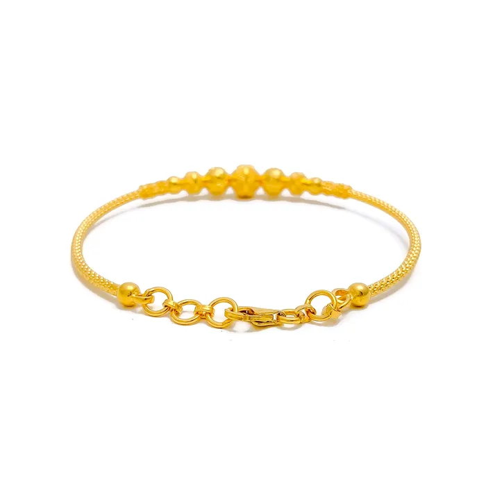 Minimalist Radiant 22k Gold Bangle Bracelet Andaaz Jewelers Bracelets