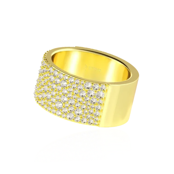 Moissanite Reverse Set Diamond Band Ring aporro Rings