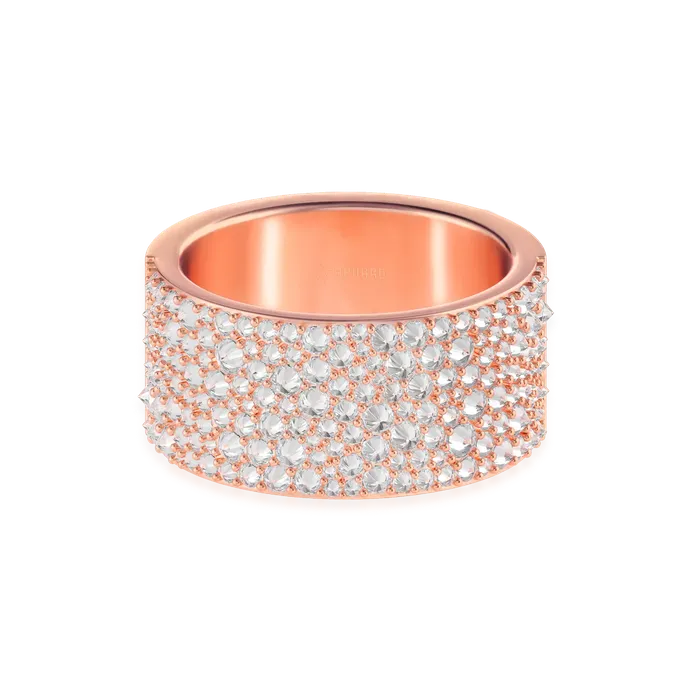 Moissanite Reverse Set Diamond Band Ring aporro Rings
