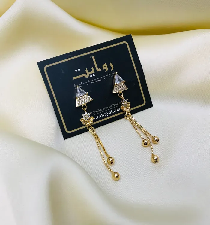 MTM Zircon Earring96 White Earrings