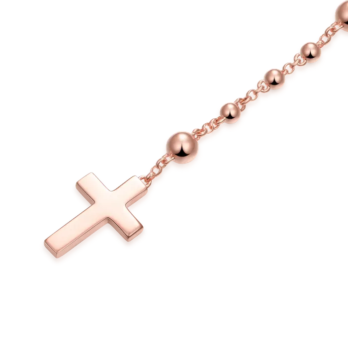 Necklaces Aporro Brand Custom Adjustable 14k Gold Virgin Mary Rosary Necklace