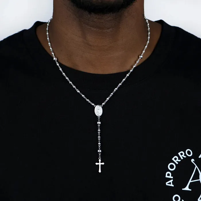 Necklaces Aporro Brand Custom Adjustable 14k Gold Virgin Mary Rosary Necklace