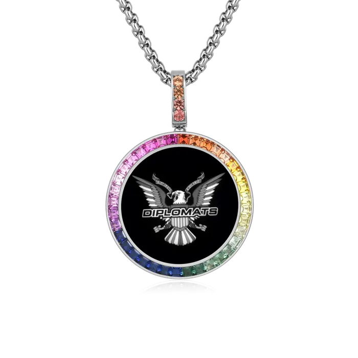 Necklaces Aporro Brand Custom LabGrown Gemstone Photo Pendant