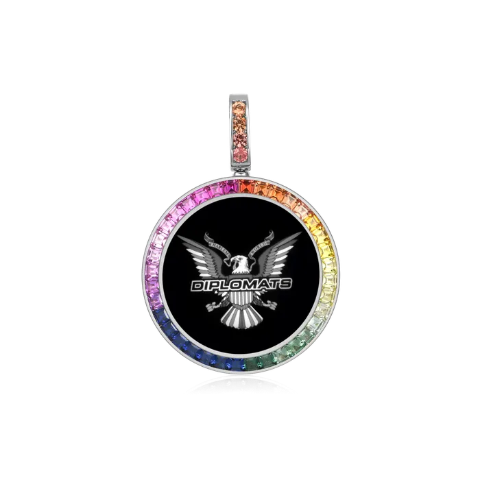 Necklaces Aporro Brand Custom LabGrown Gemstone Photo Pendant Necklaces Aporro Brand Custom LabGrown Gemstone Photo Pendant