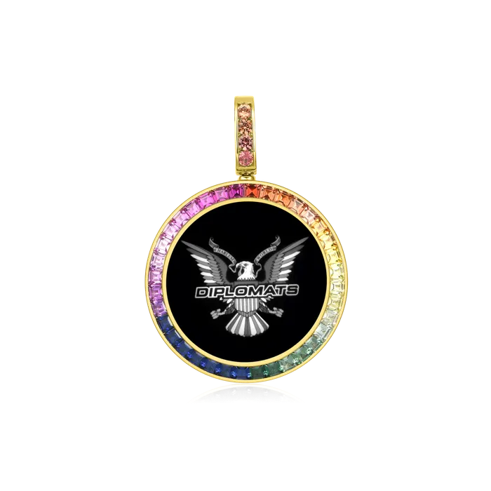 Necklaces Aporro Brand Custom LabGrown Gemstone Photo Pendant Necklaces Aporro Brand Custom LabGrown Gemstone Photo Pendant