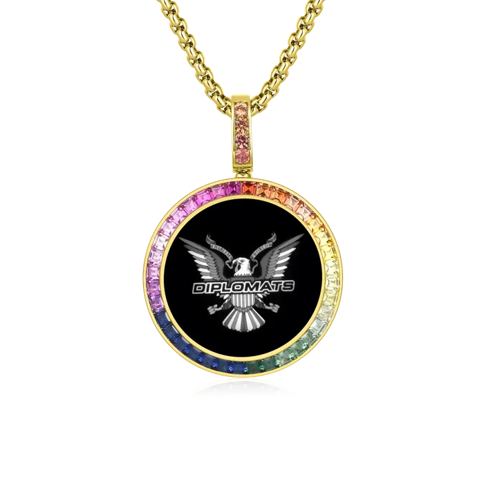 Necklaces Aporro Brand Custom LabGrown Gemstone Photo Pendant Necklaces Aporro Brand Custom LabGrown Gemstone Photo Pendant