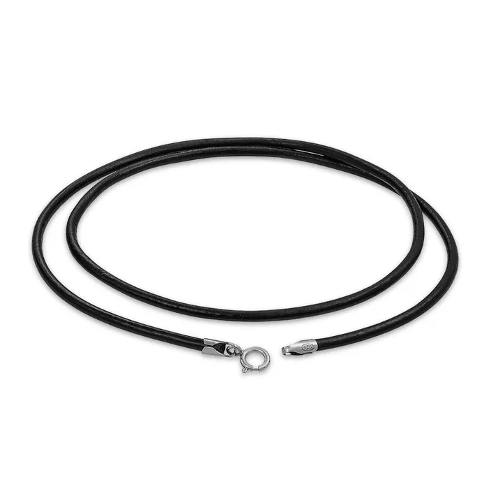 Necklaces BlingJewelry Wholesale Genuine Black Leather Cord Necklace for Men with Sterling Silver Clasp 1624 Inch Necklaces BlingJewelry Wholesale Genuine Black Leather Cord Necklace for Men with Sterling Silver Clasp 1624 Inch