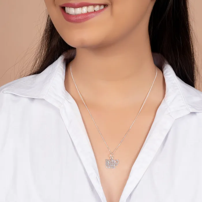 Necklaces BlingJewelry Wholesale Inspirational Daddys Little Girl Pendant Necklace for Daughter in Sterling Silver