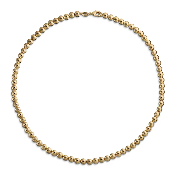 Necklaces Classic Simple 6MM Round Bead Strand Necklace Polished Gold 16 Inch BlingJewelry Wholesale Necklaces Classic Simple 6MM Round Bead Strand Necklace Polished Gold 16 Inch BlingJewelry Wholesale
