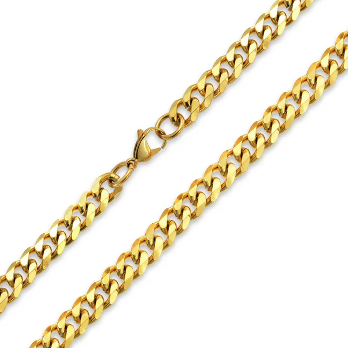 Necklaces Heavy Duty Biker Necklace Mens Black IP Stainless Steel Curb Chain 24 Inch BlingJewelry Wholesale
