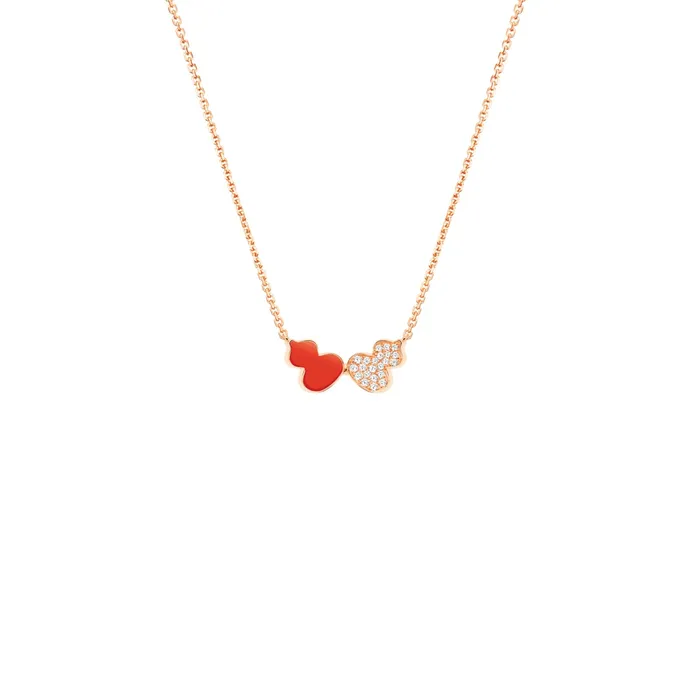 Necklaces Qeelin Qeelin Wulu Diamond and Hyceram Necklace