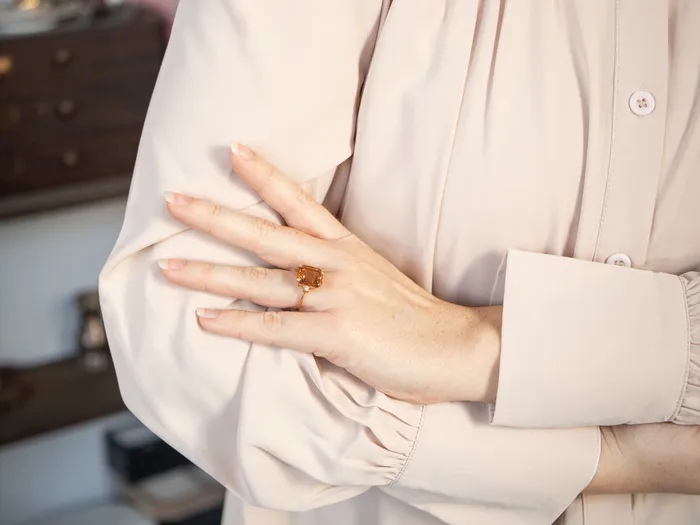 Orange Zircon and Diamond Ring Market Square Jewelers Rings Orange Zircon and Diamond Ring Market Square Jewelers Rings