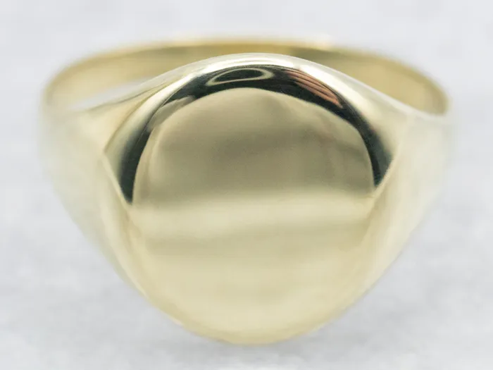 Plain Oval Signet Ring Market Square Jewelers Rings
