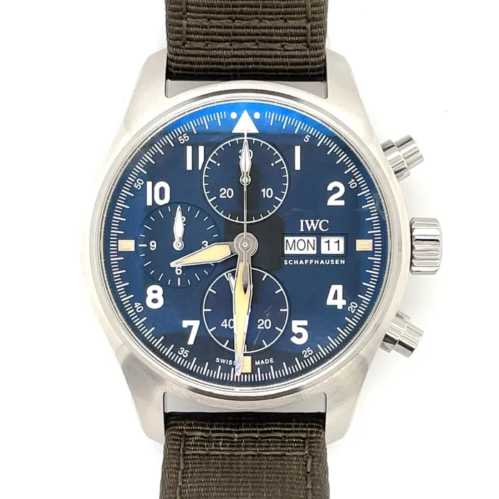 PreOwn Watches Preowned IWC Schaffhausen Pilots Watch Chronograph Spitfire