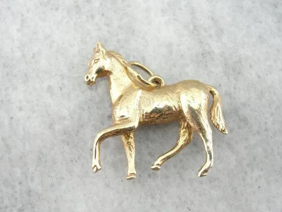 PreStyled Sets Detailed Solid Gold Colt or Foal Pendant Market Square Jewelers PreStyled Sets Detailed Solid Gold Colt or Foal Pendant Market Square Jewelers
