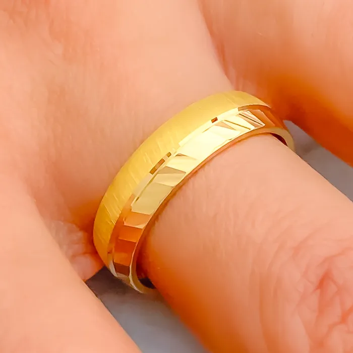 Radiant Eclectic 21k Gold Band Andaaz Jewelers Rings