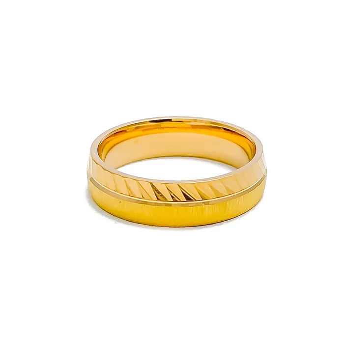Radiant Eclectic 21k Gold Band Andaaz Jewelers Rings