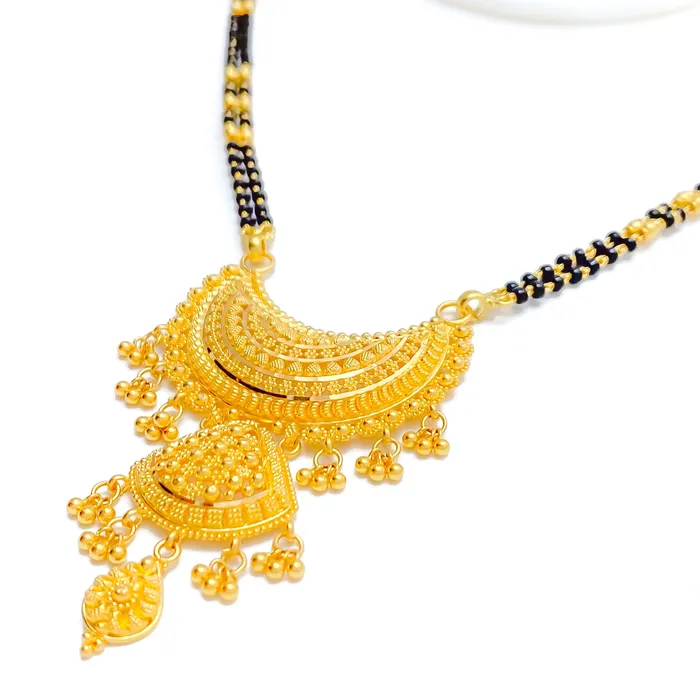 Refined Charming Layered 22k Gold Mangal Sutra Andaaz Jewelers PreStyled Sets