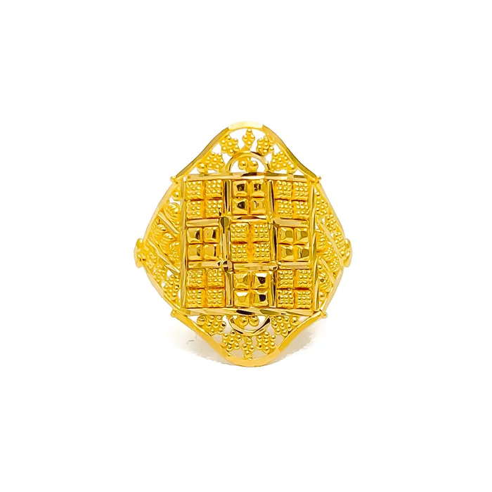 Rings Andaaz Jewelers Stylish Ethereal 22K Gold Ring