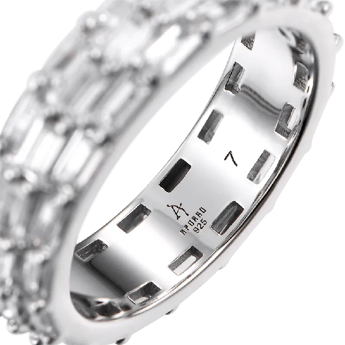 Rings aporro Womens Balance Baguettes Ring