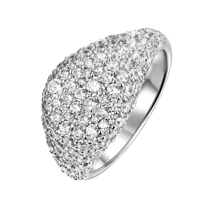 Rings aporro Womens Iced Seal Signet Ring