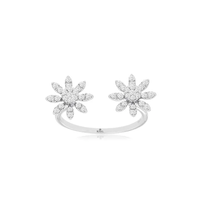 Rings CH Collection Open Flower Diamond Ring