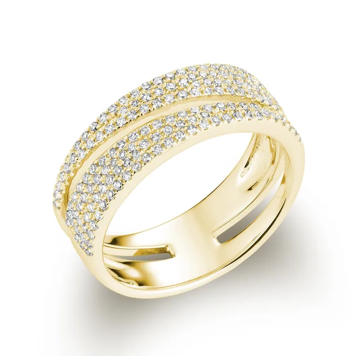 Rings Classic Creations 14kt Gold Open Taper Diamond Ring
