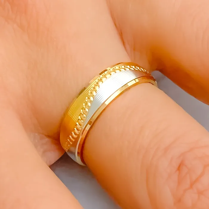 Rings Distinctive Priceless 21k Gold Band Andaaz Jewelers