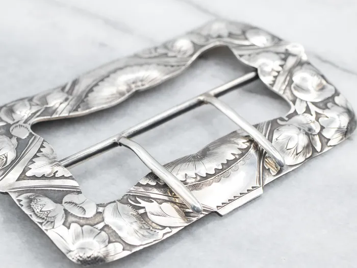 Rings Market Square Jewelers Antique Sterling Silver Floral Belt Buckle Rings Market Square Jewelers Antique Sterling Silver Floral Belt Buckle