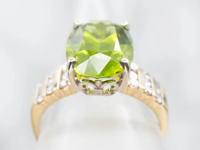 Rings Market Square Jewelers Bold Peridot and Diamond Cocktail Ring Rings Market Square Jewelers Bold Peridot and Diamond Cocktail Ring