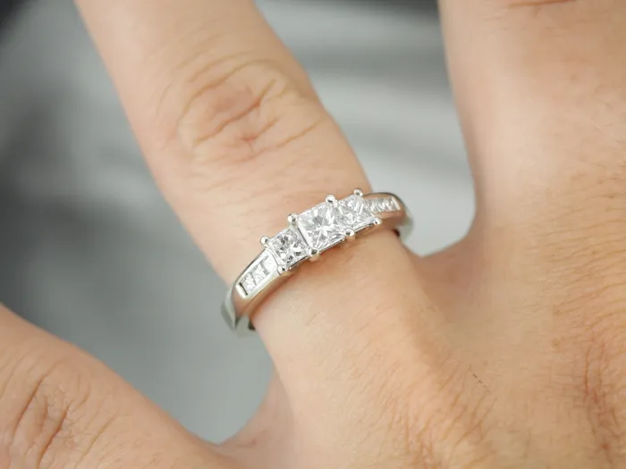 Rings Market Square Jewelers Classic Three Diamond White Gold Engagement Ring Rings Market Square Jewelers Classic Three Diamond White Gold Engagement Ring