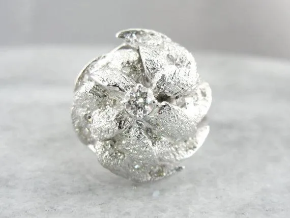 Rings Market Square Jewelers Diamond White Gold Statement Ring