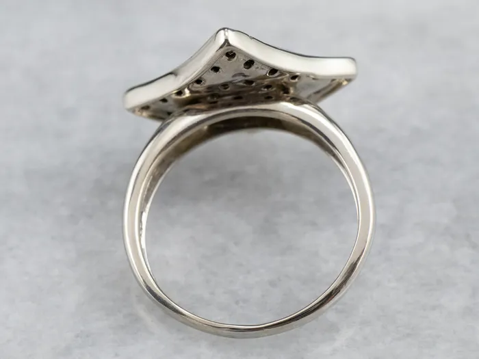 Rings Market Square Jewelers Modernist Black and White Diamond Dinner Ring Rings Market Square Jewelers Modernist Black and White Diamond Dinner Ring