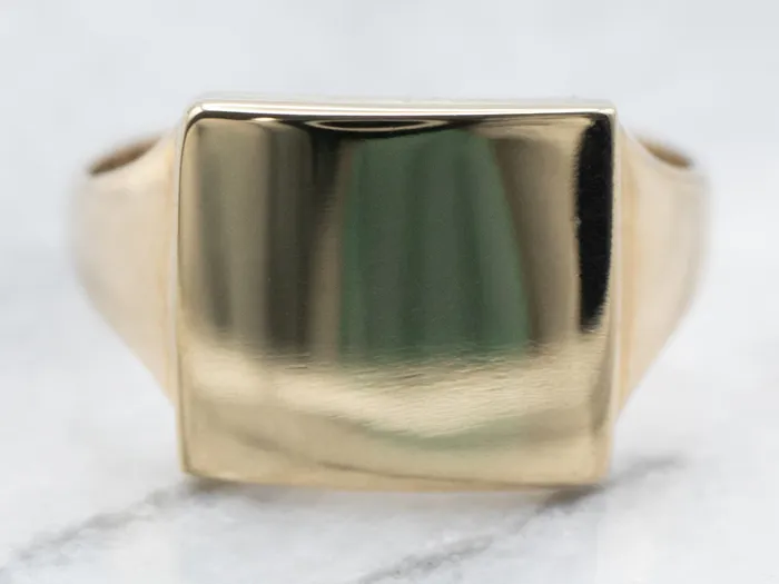 Rings Market Square Jewelers Rectangle Top Signet Ring