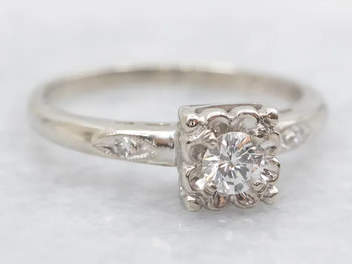 Rings Market Square Jewelers Retro Era Diamond Engagement Ring Rings Market Square Jewelers Retro Era Diamond Engagement Ring